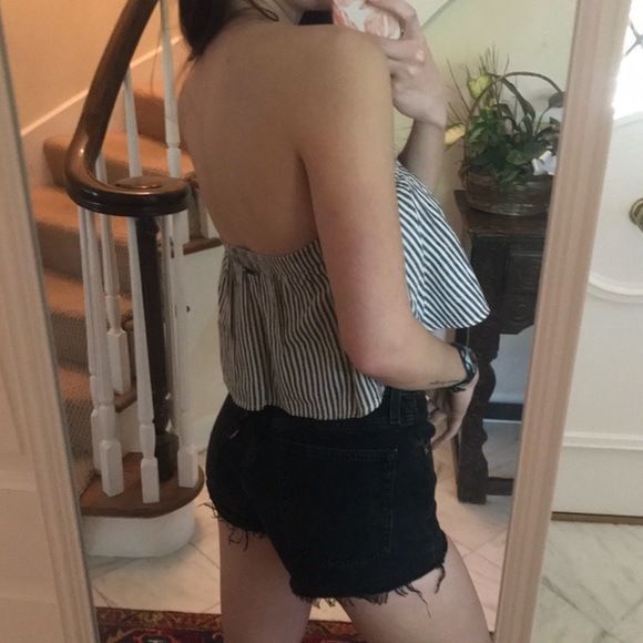 NWOT Billabong striped strapless crop top - Picture 2 of 7